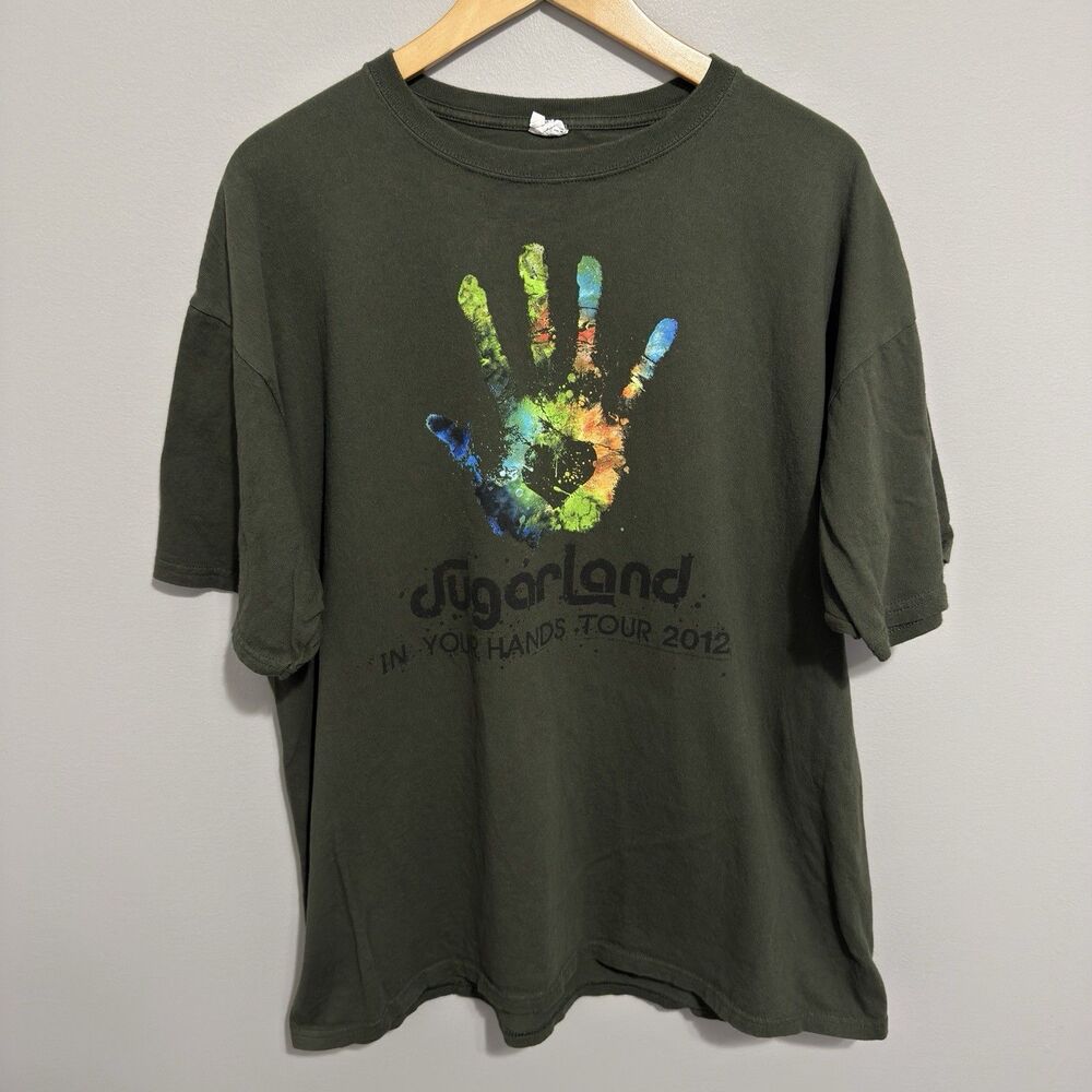 Sugarland 2012 In Your Hands Concert Tour T-Shirt Double Sided Men’s 2XL